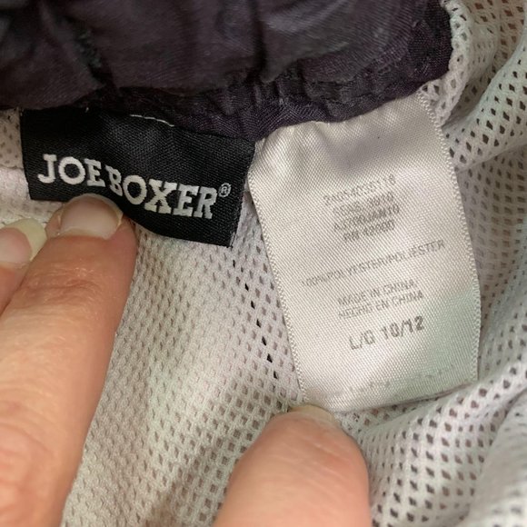 Boy's Joe Boxer Swim Trunks Red Black Sz L 10/12 - Picture 7 of 9